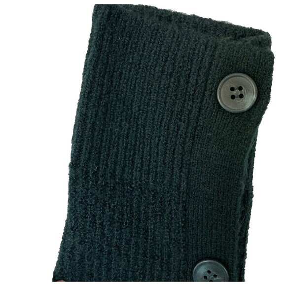 Halogen Women's XS Mock‎ Neck Sweater Green Button Sleeves Oversized - Picture 14 of 16